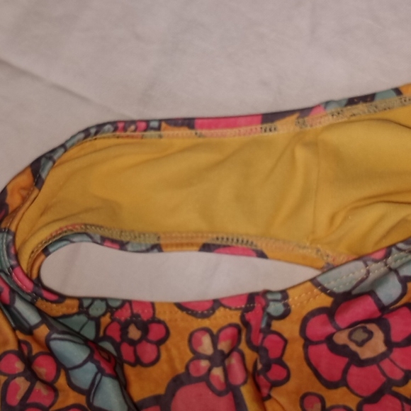 Floral One Piece Bathing Swim Suit Size 10/12 - Picture 5 of 6